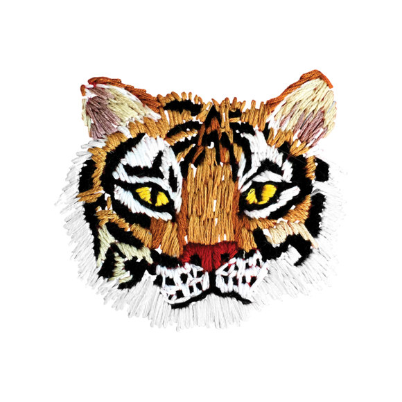 Tattly Pairs Stitched Tiger Tattoo