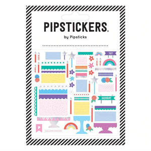 Pipsticks® 4x4" Sticker Sheet: Make a Cake