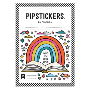 Pipsticks® 4x4" Sticker Sheet: Love is a Good Book
