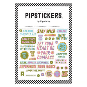 Pipsticks® 4x4" Sticker Sheet: Reconnect with the Earth