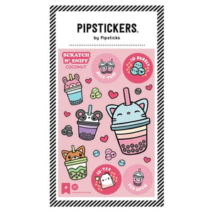 Pipsticks® 4x6" Scratch 'n Sniff Sticker Sheet: Bubbly Best-Teas