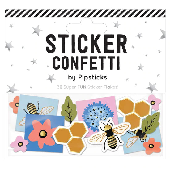 Pipsticks® Sticker Confetti: Busy Bees