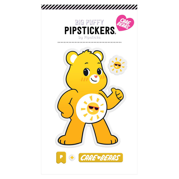 Pipsticks® Big Puffy Sticker: Care Bears - Funshine Bear