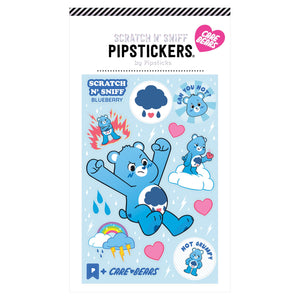 Pipsticks® 4x6" Scratch 'n Sniff Sticker Sheet: Care Bears Grumpy Bear