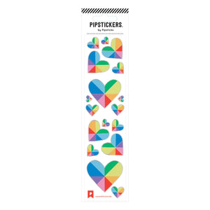 Pipsticks® 2"x8" Sticker Sheet: I Heart Rainbows