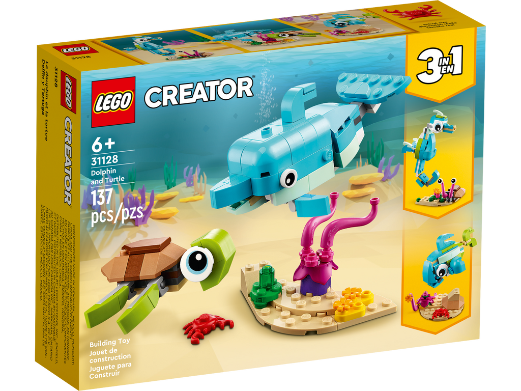 at styre Bakterie Indflydelse LEGO® Creator Dolphin and Turtle 31128 – Growing Tree Toys