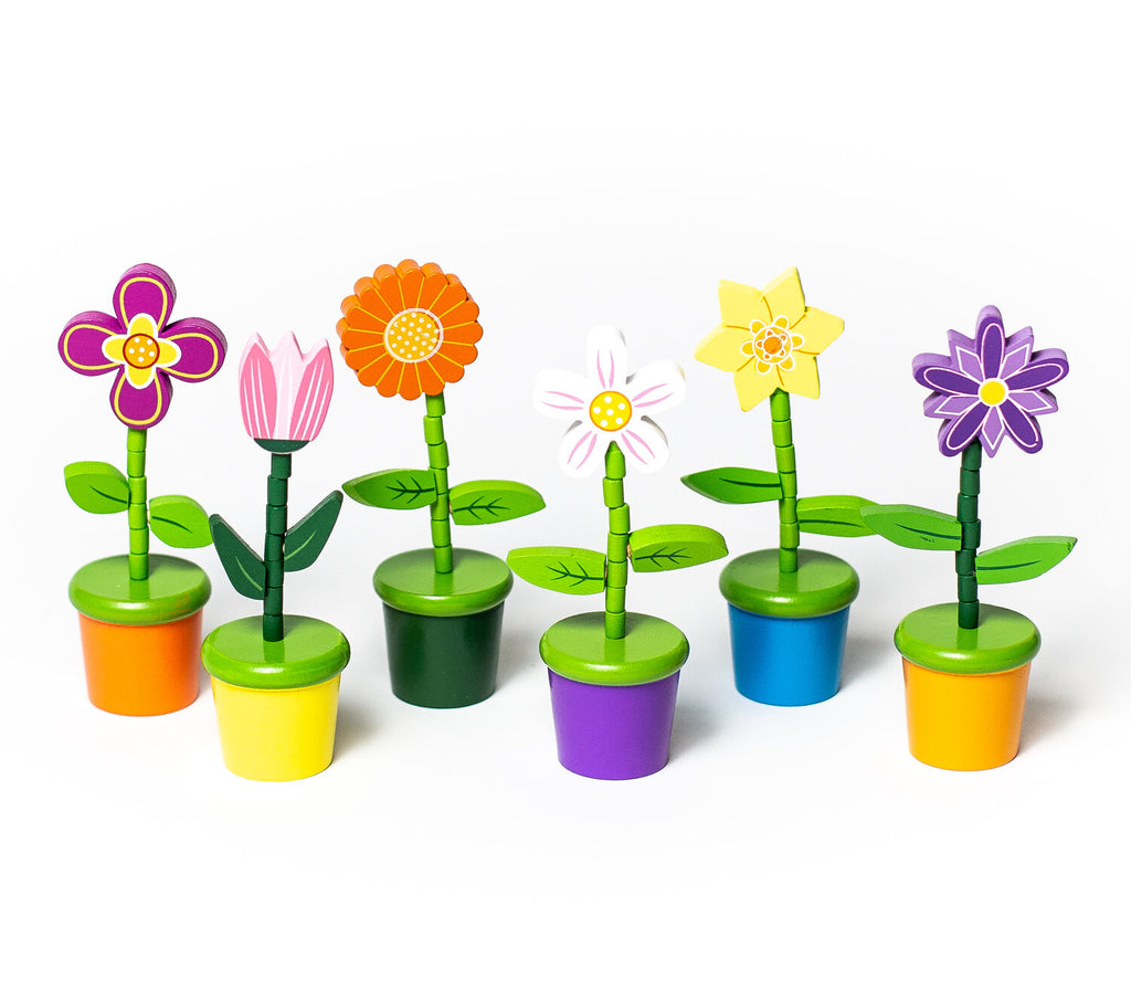 plastic toy plants Jack Rabbit Creations Flower Push Puppets – Growing Tree Toys