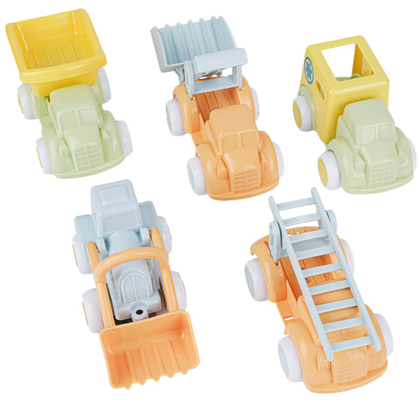 Lot De 4 Moules à Sable Viking Toys Re:line - Formes Véhicules (voiture, Camion, Avion, Bateau) En Plastique Recyclé, Dès 12 Mois