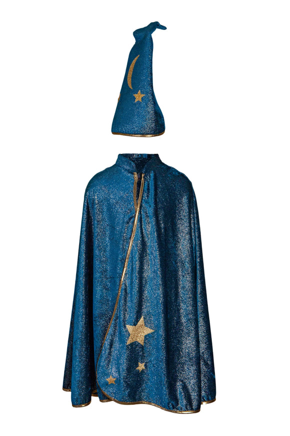 Great Pretenders Starry Night Wizard Cape and Hat