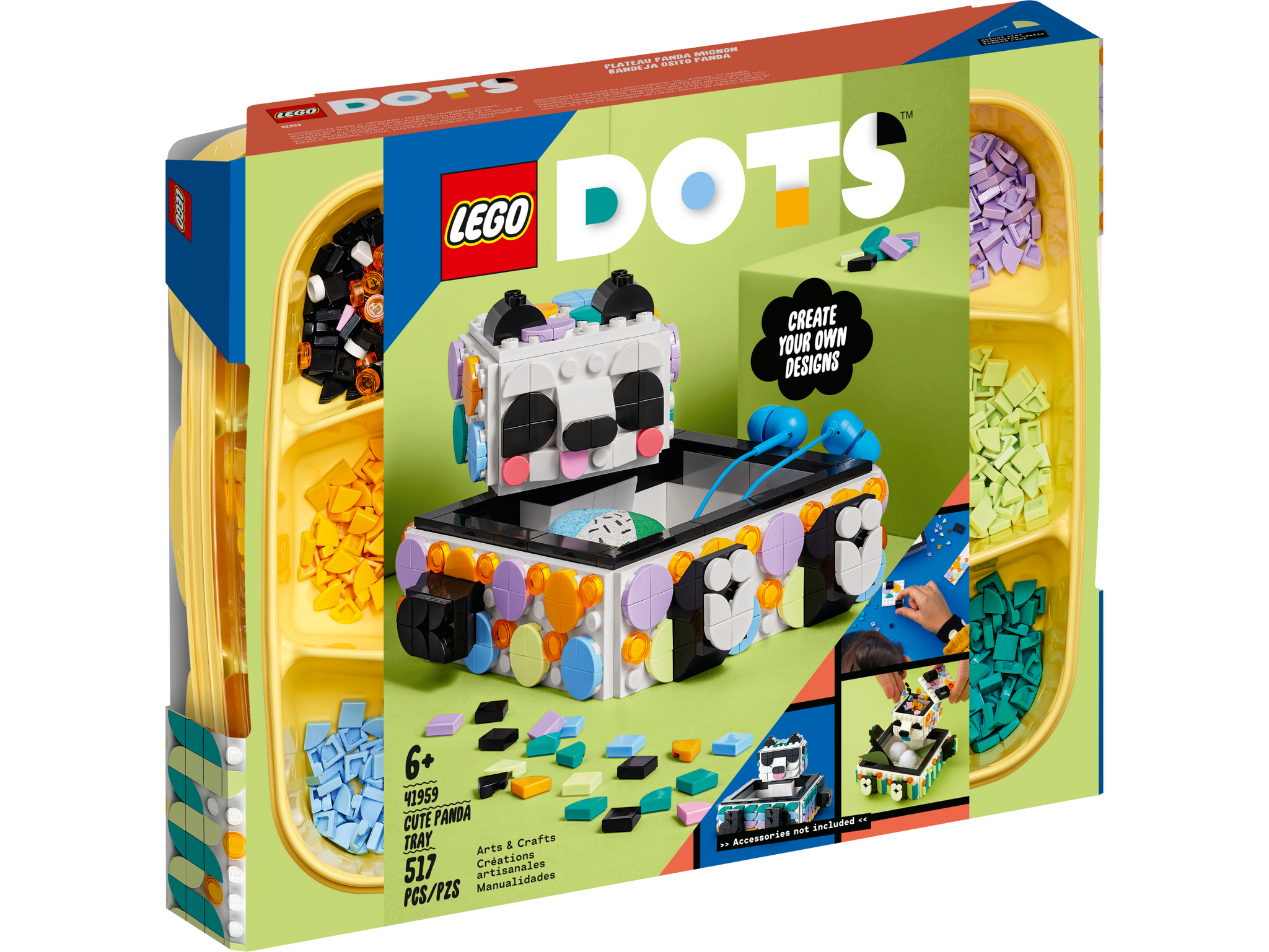 LEGO® DOTS Cute Panda Tray 41959 – Growing Tree Toys