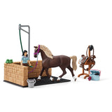 Schleich Horse Club Horse Washing Area with Emily & Luna