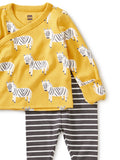 Tea Collection Wrap Top Baby Outfit Sweet Zebra