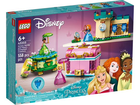 LEGO® Disney Aurora, Merida & Tiana's Enchanted Creations 43203