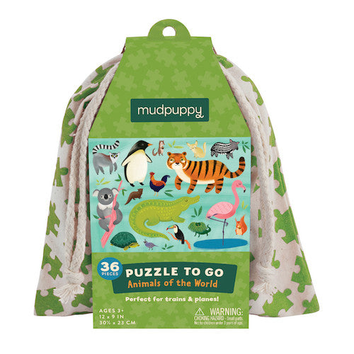 Mudpuppy Puzzle To Go - Animals Of The World