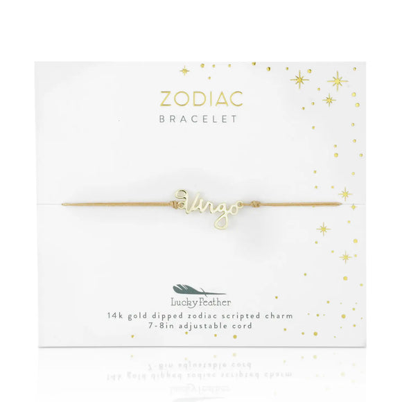 Lucky Feather Zodiac Bracelet: Virgo