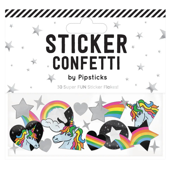 Pipsticks® Sticker Confetti: Stellar Unicorns