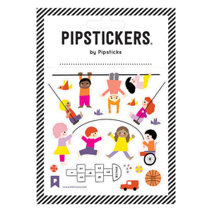 Pipsticks® 4x4" Sticker Sheet: Time for Recess