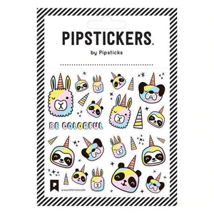 Pipsticks® 4x4" Sticker Sheet: Be Colorful