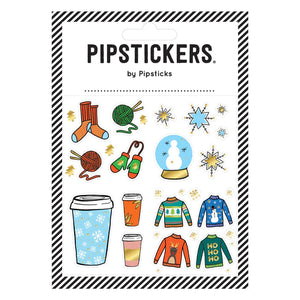 Pipsticks® 4x4" Sticker Sheet: Sweater Weather