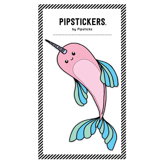Pipsticks® Big Puffy Sticker: Narwhal