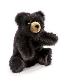 Folkmanis® Hand Puppet: Baby Black Bear
