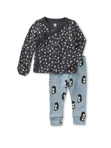 Tea Collection Baby Wrap Top Set Starry Night