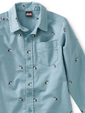 Tea Collection Regal Reindeer Button Up Shirt