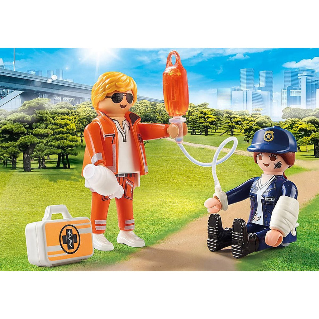 Playmobil City Action: DuoPack Doctor and Police Officer – Growing Tree Toys