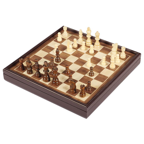 Cardinal Games Deluxe Wooden Chess Checkers