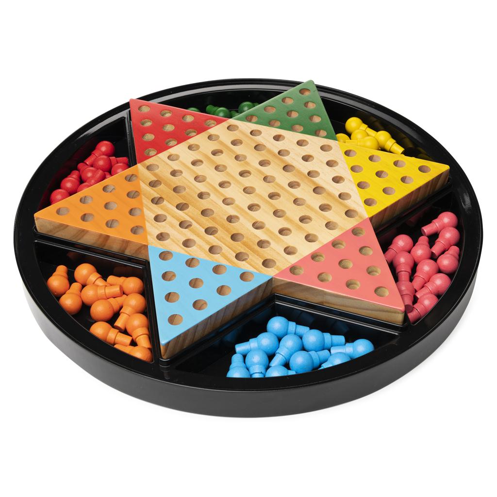 thumbnail image 2 of Traditional Hexagon Chess Game Wooden Chinese Chec... - Grandado 2 of 13