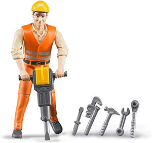 Bruder® Construction Worker with accessories