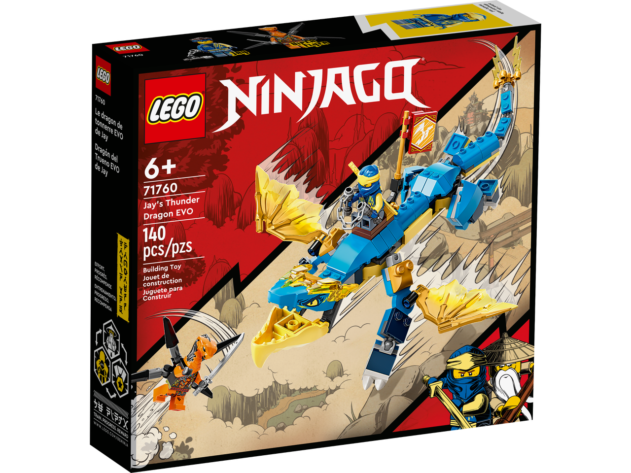 Gezondheid jeans Klimatologische bergen LEGO® NINJAGO® Jay's Thunder Dragon EVO 71760 – Growing Tree Toys