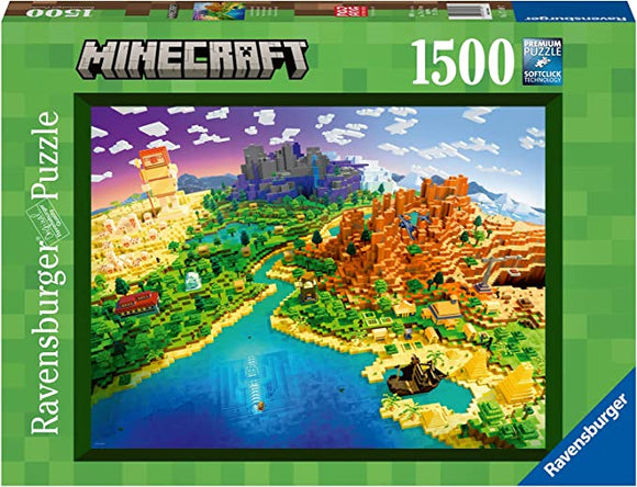Ravensburger Puzzle 1500 Piece World of Minecraft