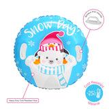 Coconut Outdoor 32" Junior Snow Tube - Snow Day Bear & Penguin