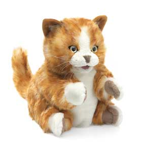 Folkmanis® Hand Puppet: Orange Tabby Kitten