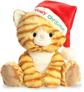 Aurora Meowy Christmas Tabby Cat 9"