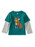 Tea Collection Layered Dog Baby Graphic Tee