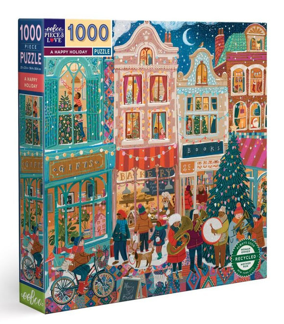 eeBoo 1000 Piece Puzzle A Happy Holiday