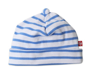 Zutano Baby Hat Periwinkle Breton Stripe