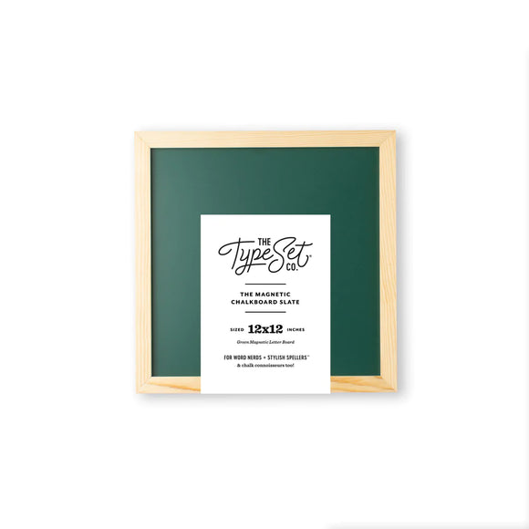 The Type Set Co. - 12x12 Write-On Magnetic Letter Board (Green)