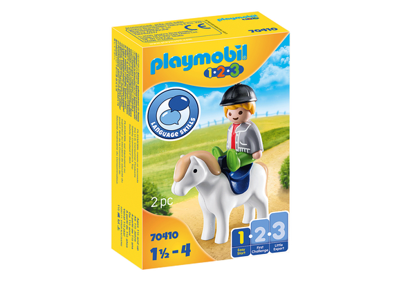 Playmobil 1.2.3 Boy with Pony