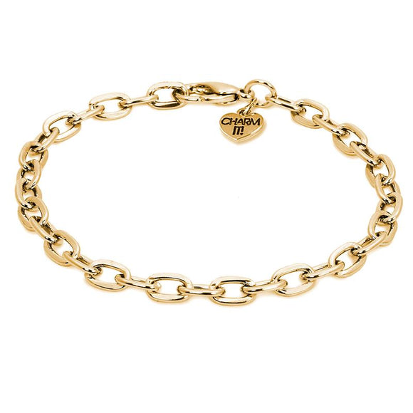 Charm It Bracelet Gold Chain