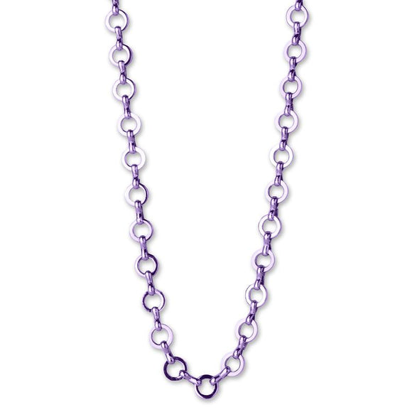 Charm It Necklace Purple Chain