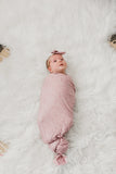 Copper Pearl: Knit Swaddle Blanket - Maeve