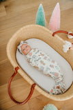Copper Pearl: Knit Swaddle Blanket - Cindy