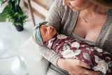 Copper Pearl: Knit Swaddle Blanket - Scarlet
