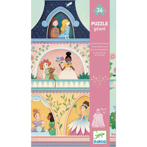 Djeco Giant Floor Puzzle 36 Piece: The Princess Tower