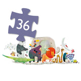 Djeco Giant Floor Puzzle 36 Piece: Animal Parade