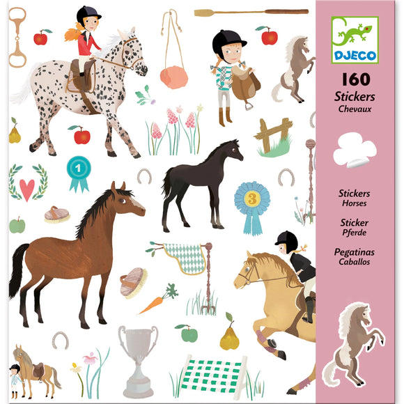 Djeco Sticker Sheets: Horses