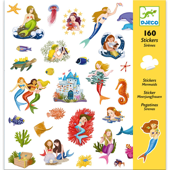 Djeco Sticker Sheets: Mermaids